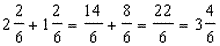 Add Like Fractions Horizontally add fractions vertically