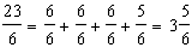 Fraction Form to Mixed Form Number Sentence Mixed Numbers Example 1